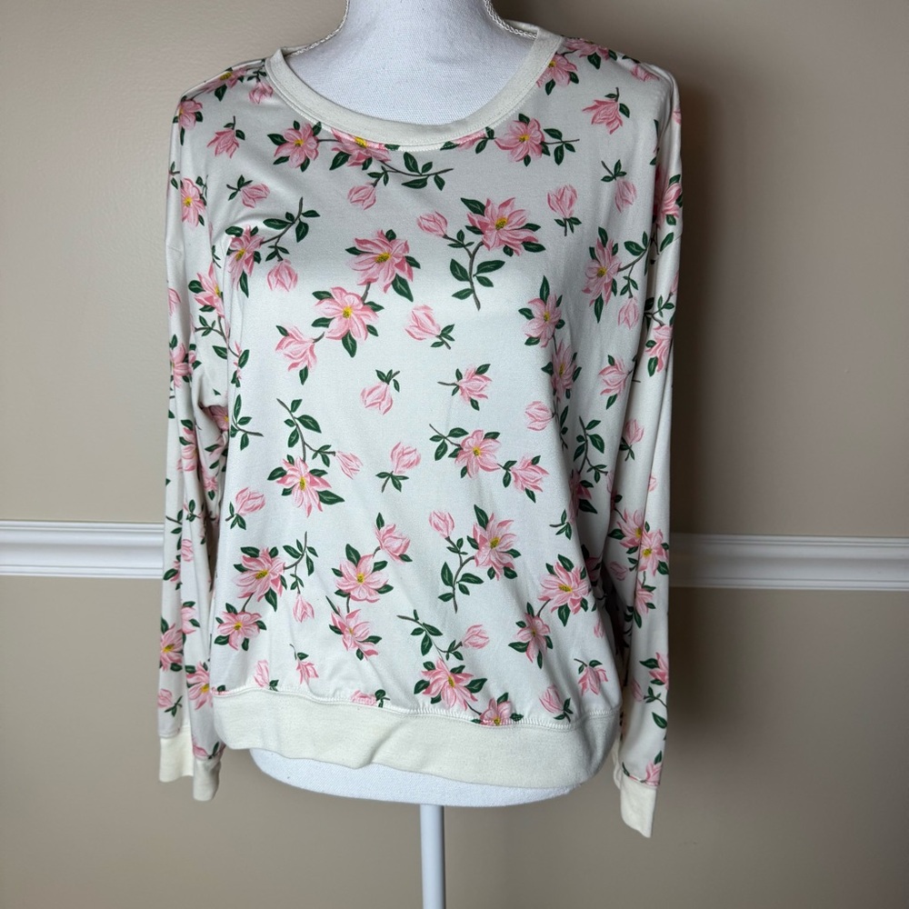 Draper James Magnolia Floral Pullover Sweatshirt – Women’s Large